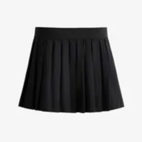 Black pleated tennis skirt skort size s women's compressive pleats sports alo - Picture 5 of 8